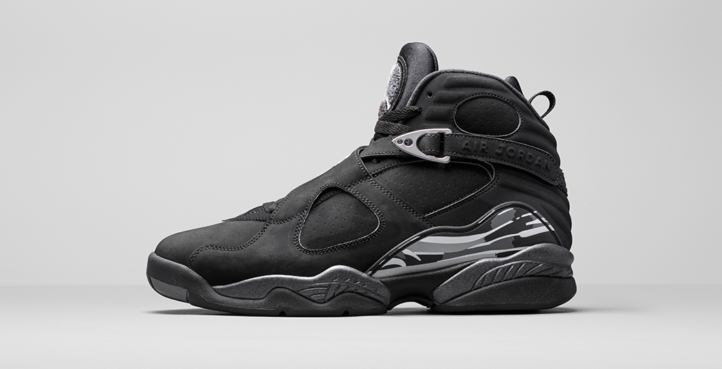 Nike Air Jordan 8 Black and Chrome