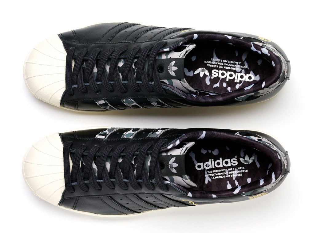 UNDFTD x Bathing Ape x Adidas Superstar 'Black'