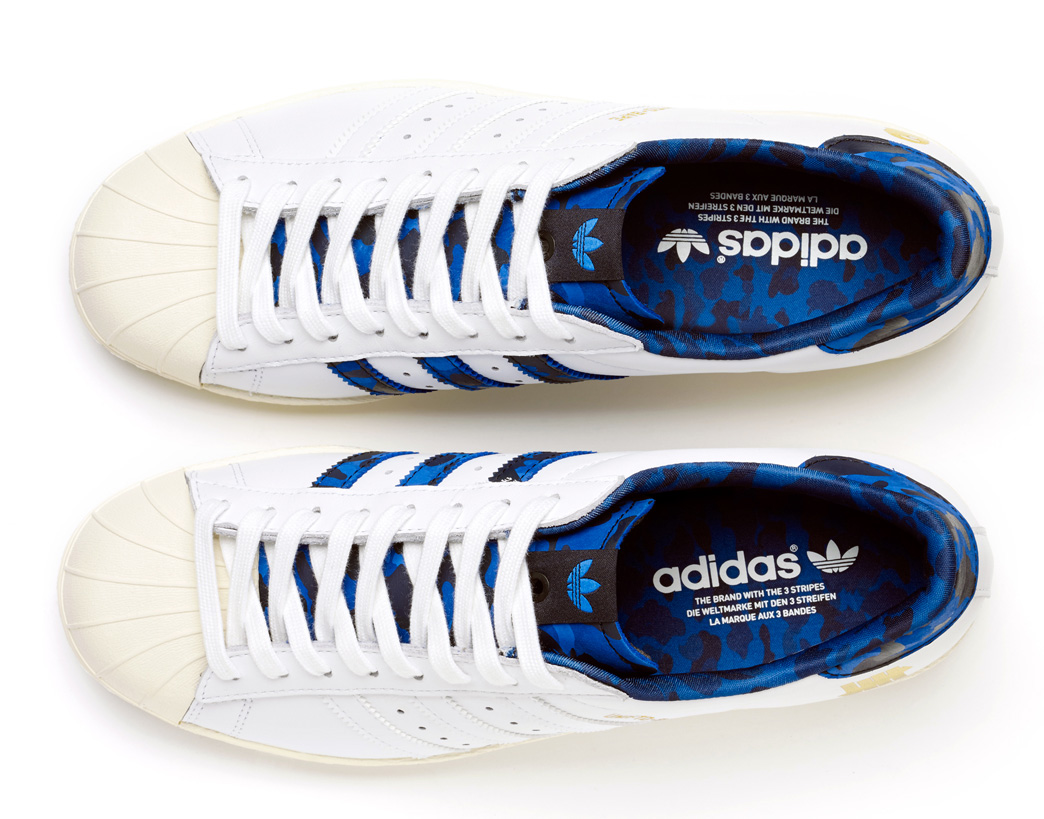 UNDFTD x Bathing Ape x Adidas Superstar White