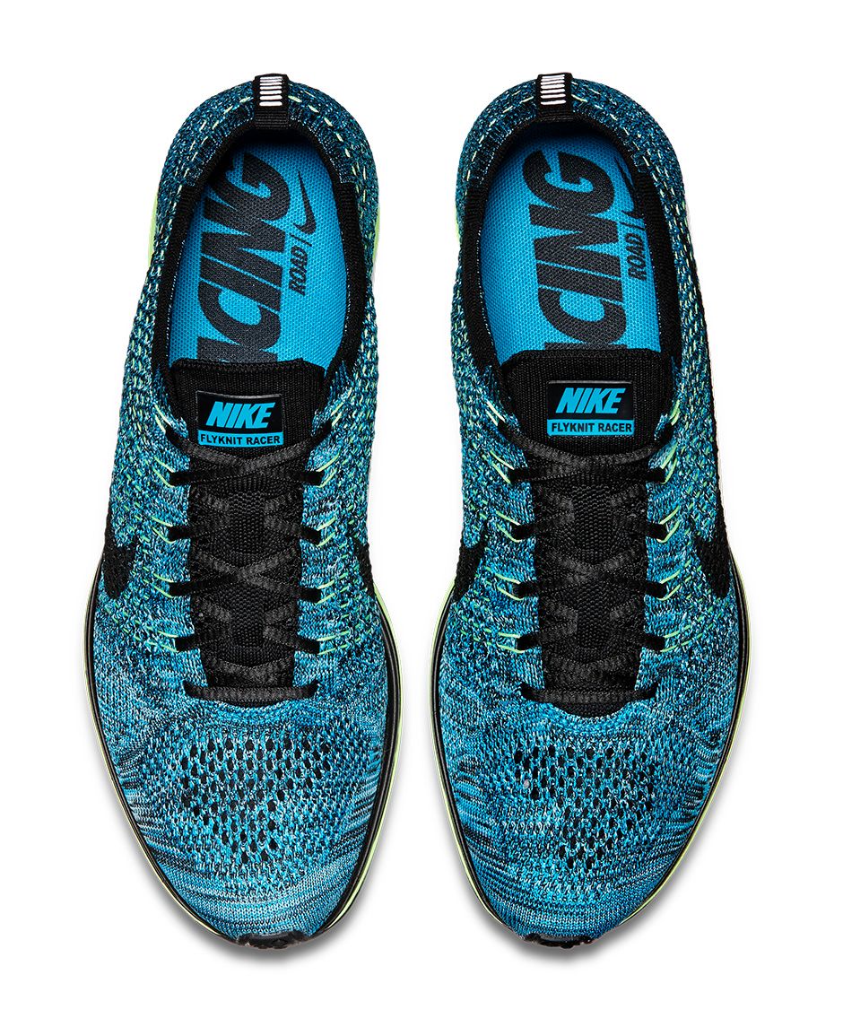 Nike Flyknit Racer Blue Gacko