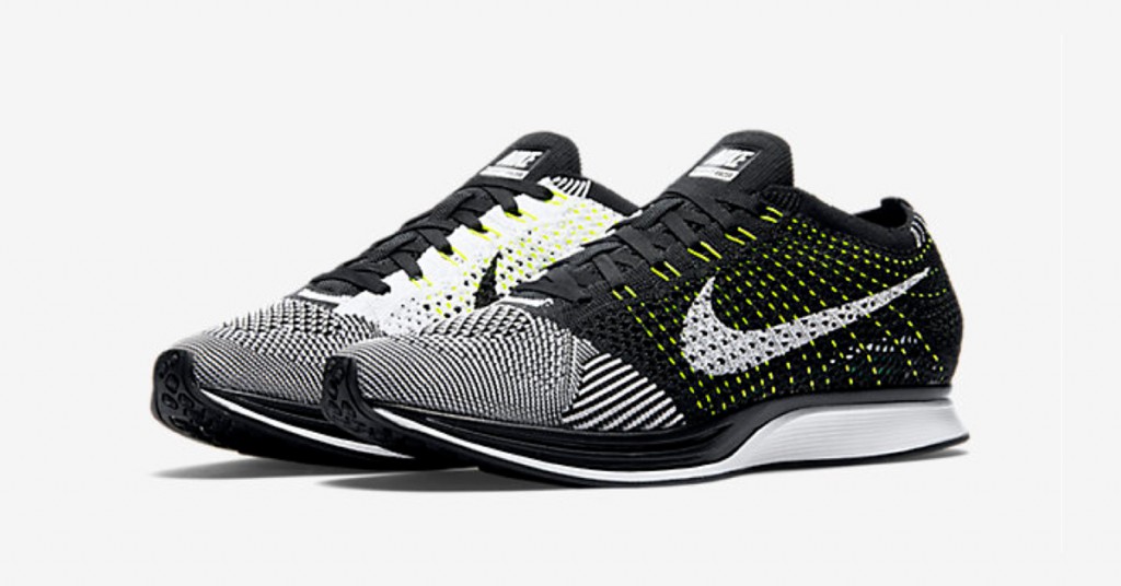 Nike Flyknit Racer Black White Cool Sneakers