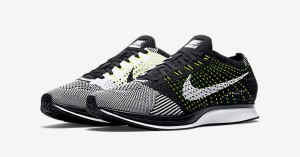 Nike Flyknit Racer Black White