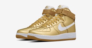 NikeLab Air Force 1 High Metallic Gold