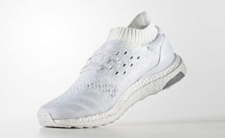 adidas ultra boost uncaged raw white & shock cyan