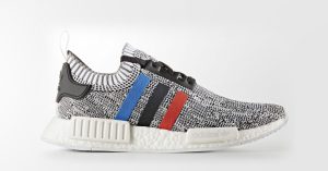 Adidas NMD R1 Primeknit White Tri-color