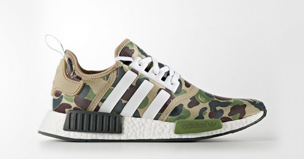 Bape x Adidas NMD R1 Green Camo