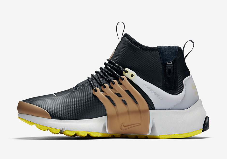 Nike Air Presto Mid Utility Black Yellow