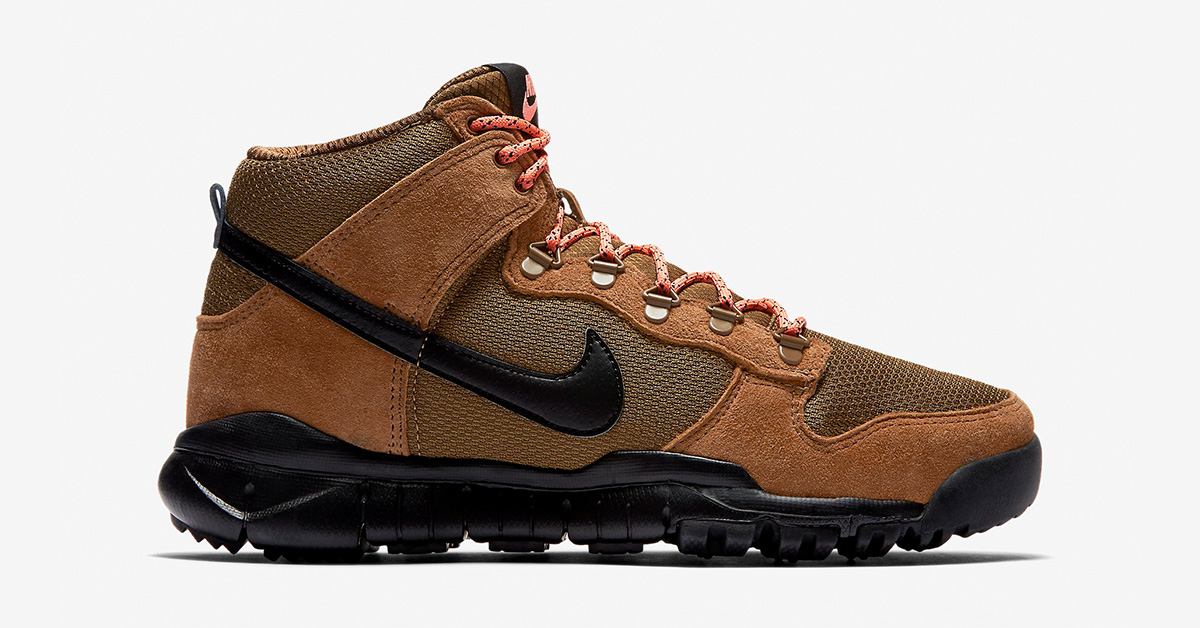 Nike SB Dunk High Sneakerboot Brown