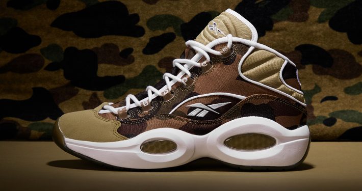 BAPE x Reebok Question Mid Camouflage