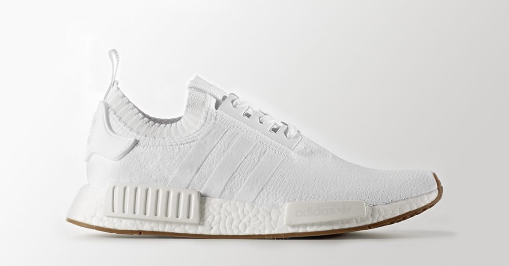 Adidas NMD R1 Primeknit Gum Pack White