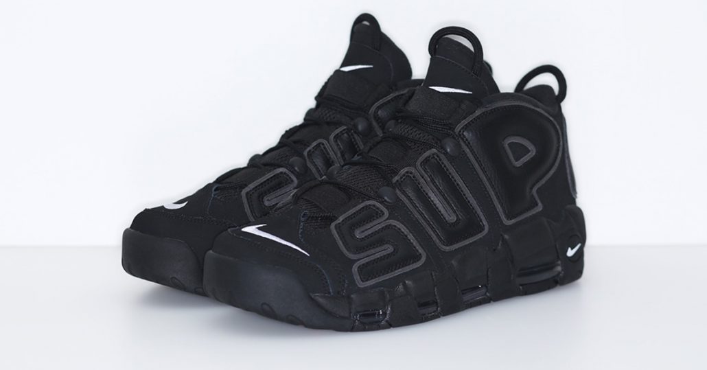 Supreme x Nike Air More Uptempo Black