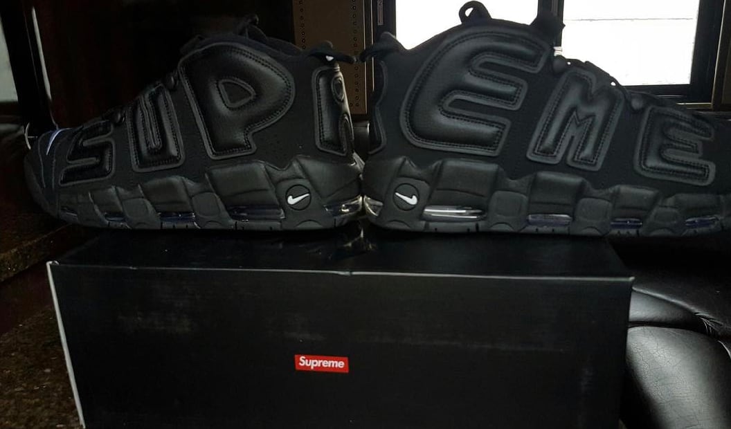 Supreme x Nike Air More Uptempo Black