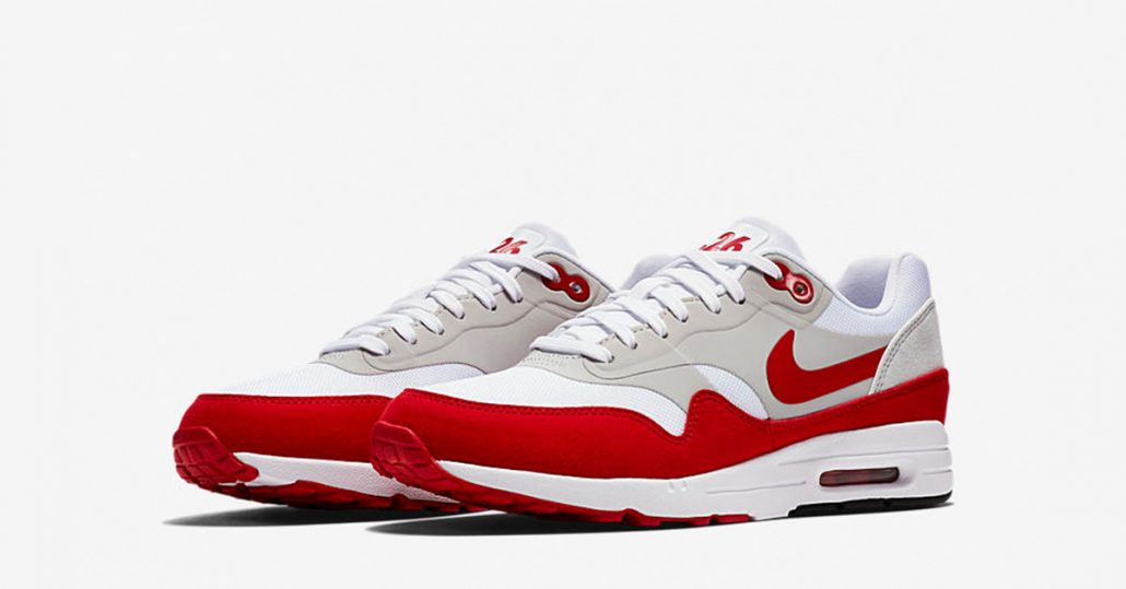 Womens Nike Air Max 1 Ultra 2.0 White Red