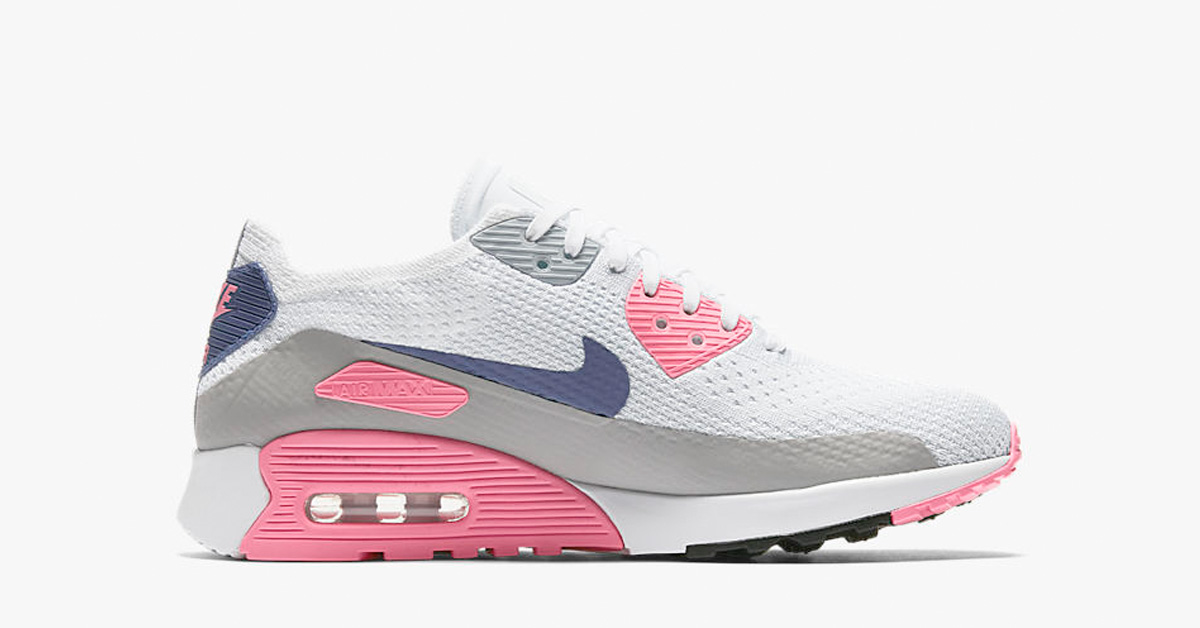 Womens Nike Air Max 90 Ultra Flyknit Laser Pink