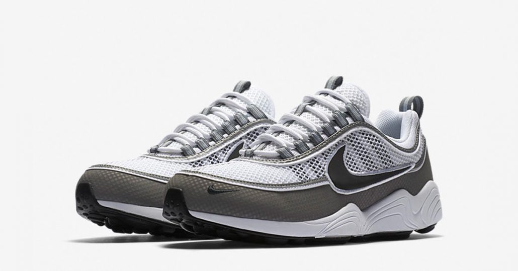 Nike Air Zoom Spiridon White Light Ash Cool Sneakers