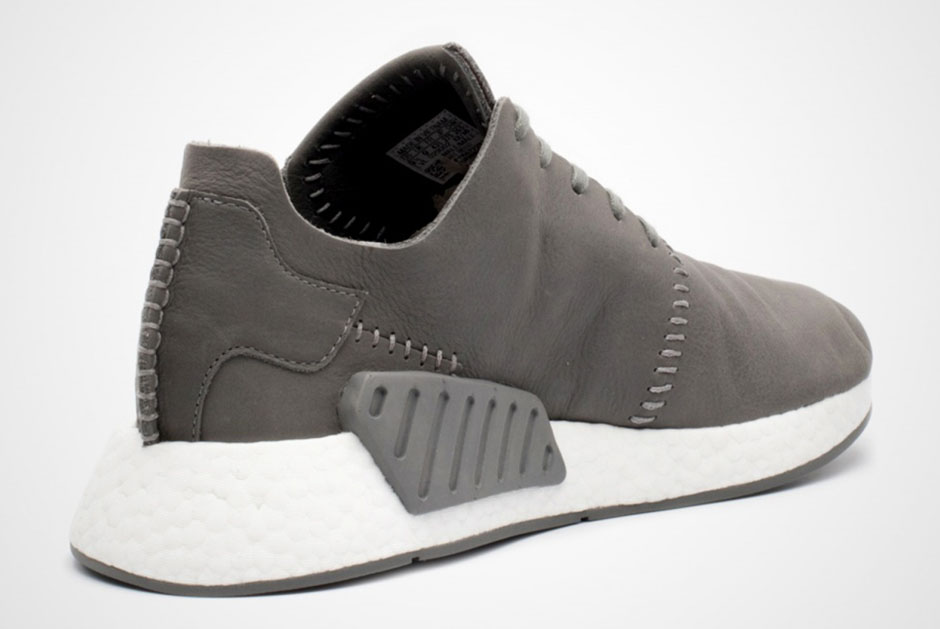 Wings + Horns x Adidas NMD R2 Leather Grey