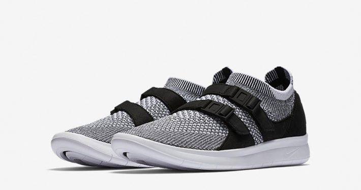 Womens Nike Air Sock Racer Ultra Flyknit Black White