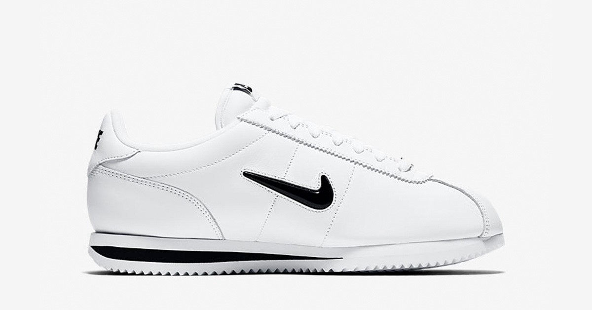 Nike Cortez Jewel Swoosh White Black