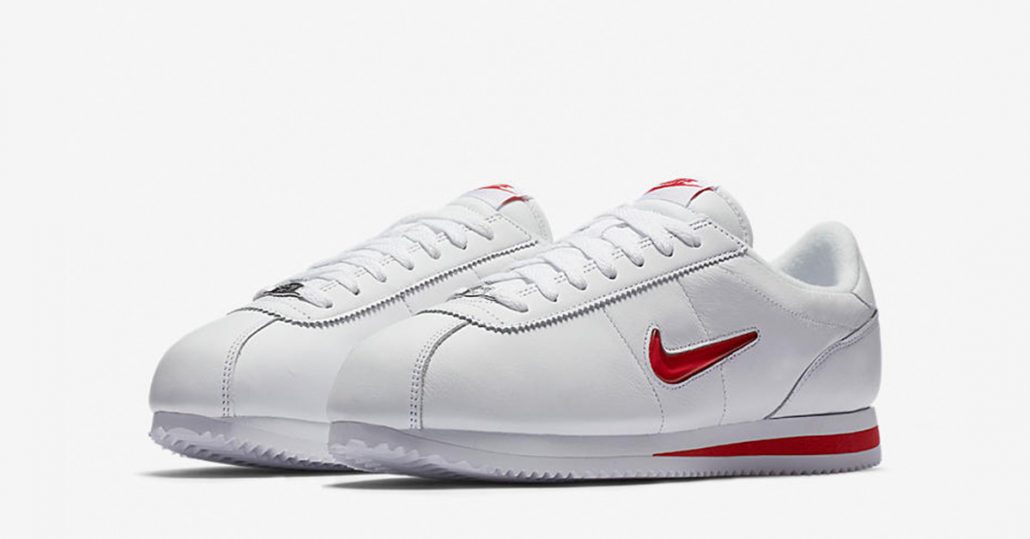 Nike Cortez Jewel Swoosh White University Red