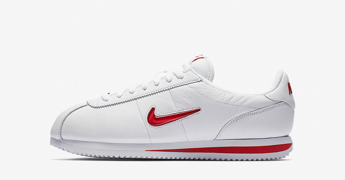 Nike Cortez Jewel Swoosh White University Red