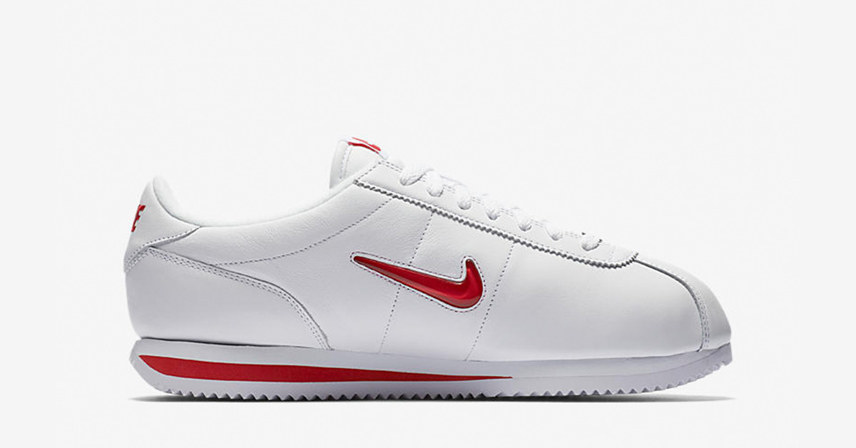 Nike Cortez Jewel Swoosh White University Red