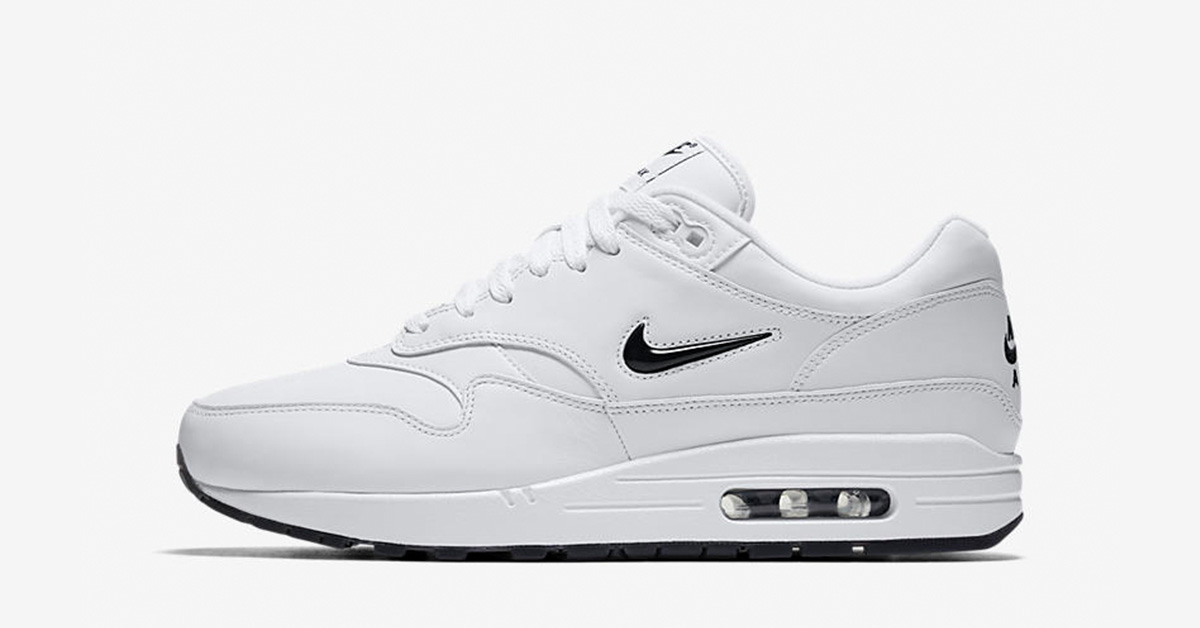 Nike Air Max 1 Jewel Swoosh White Black