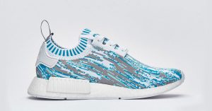 Sneakersnstuff x Adidas NMD R1 PK Datamosh Pack Aqua Grey