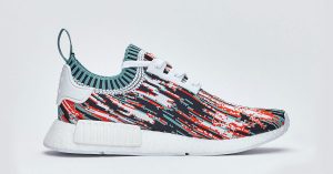 Sneakersnstuff x Adidas NMD R1 PK Datamosh Pack Red Aqua