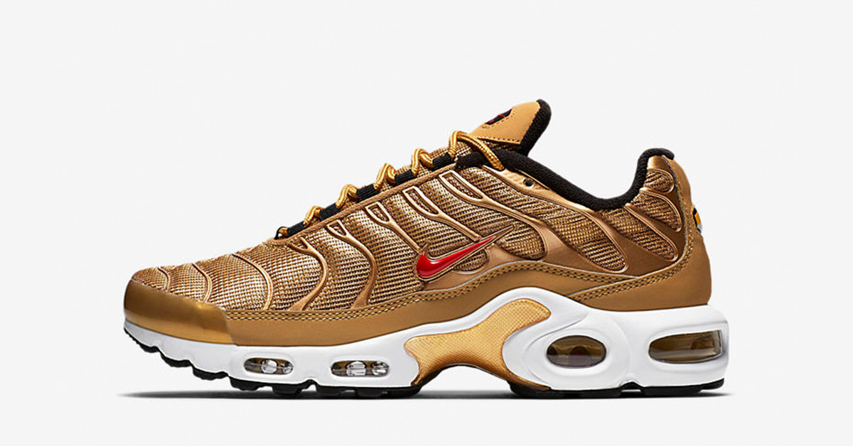 Womens Nike Air Max Plus Tn Metallic Gold