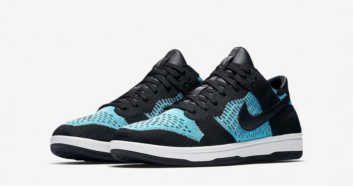 Nike Dunk Low FLyknit Black Chlorine Blue