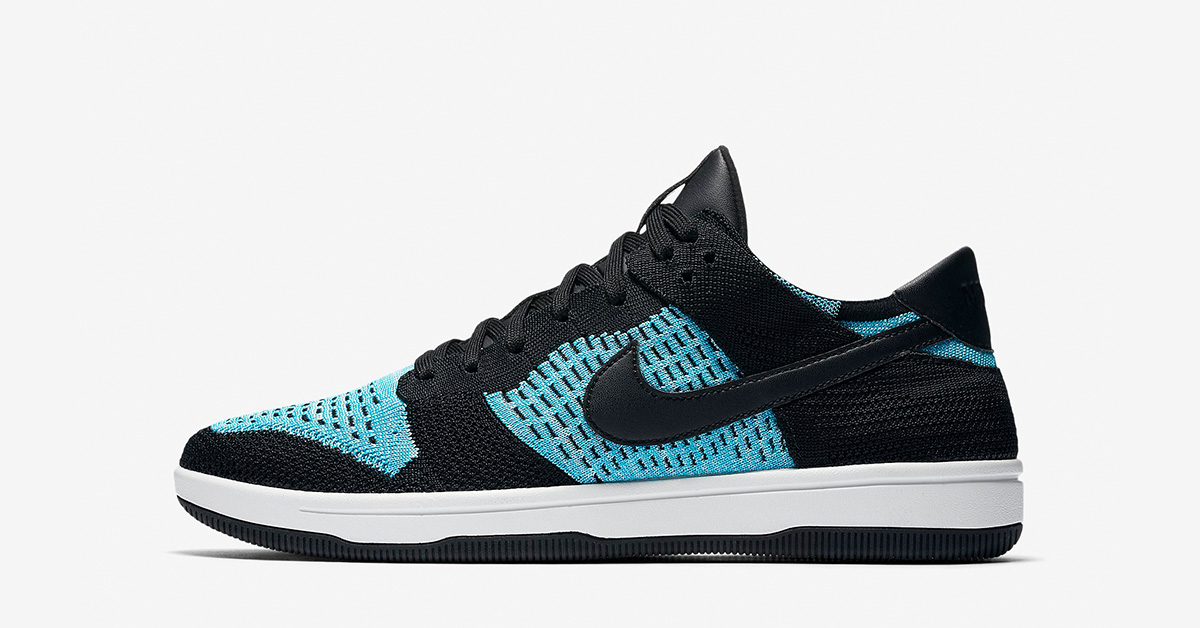 Nike Dunk Low Flyknit BLACK CHLORINE BLUE