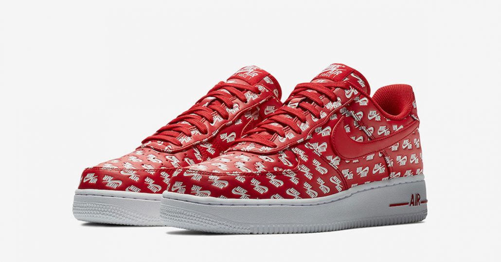 Nike Air Force 1 Low Logo Red