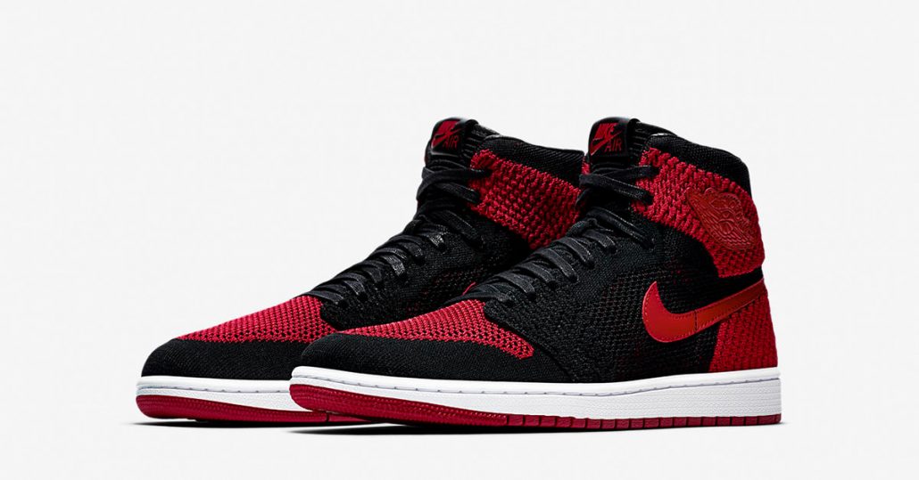 air jordan 1 bred flyknit