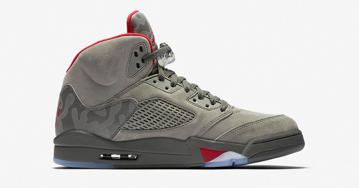 Nike Air Jordan 5 Retro Dark Stucco University Red