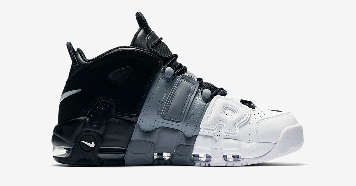 Nike Air More Uptempo Black White Cool Grey