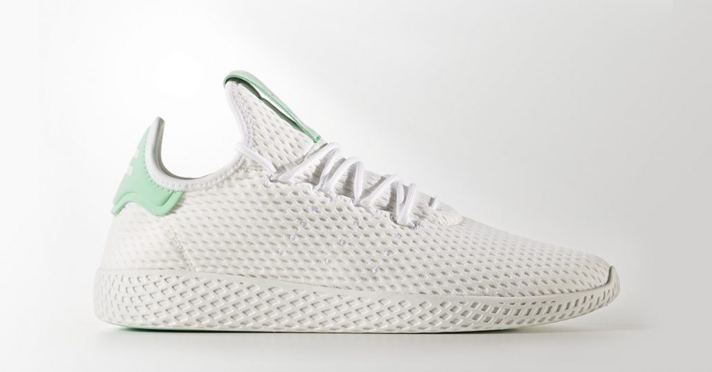 Pharrell Williams x Adidas Tennis Hu White Green Glow