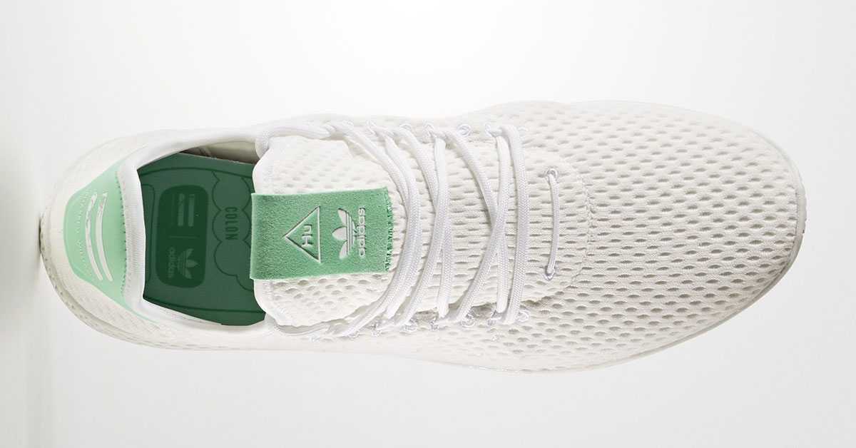 Pharrell Williams x Adidas Tennis Hu White Green Glow