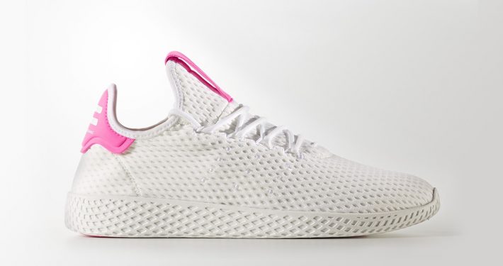 Pharrell Williams x Adidas Tennis Hu White White Pink