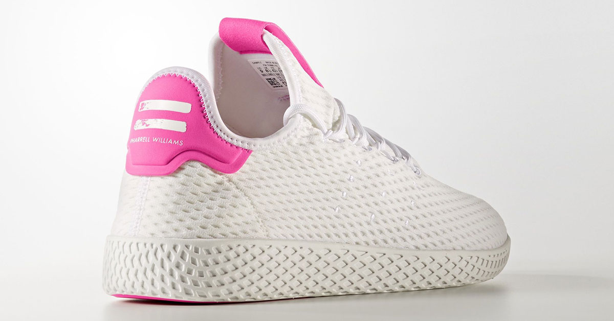 Pharrell Williams x Adidas Tennis Hu White Pink