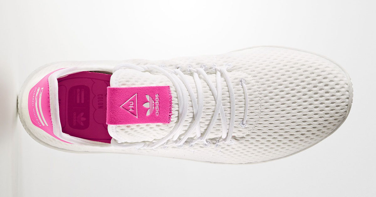 Pharrell Williams x Adidas Tennis Hu White Pink