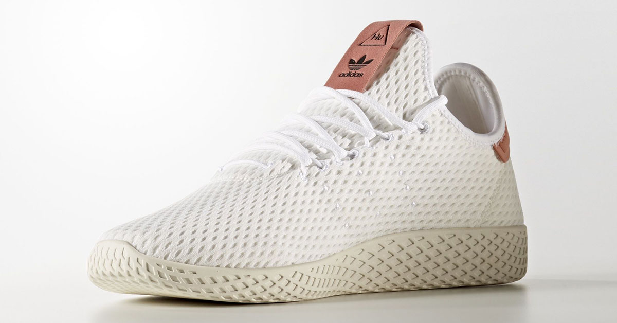 Pharrell Williams x Adidas Tennis Hu White Raw Pink