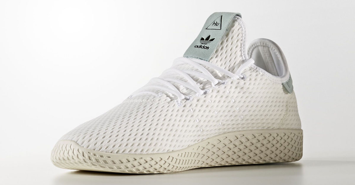 Pharrell Williams x Adidas Tennis Hu White Tactile Green