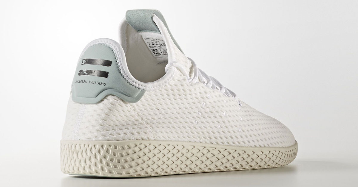 Pharrell Williams x Adidas Tennis Hu White Tactile Green