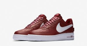 Nike Air Force 1 Low NBA University Red Black White