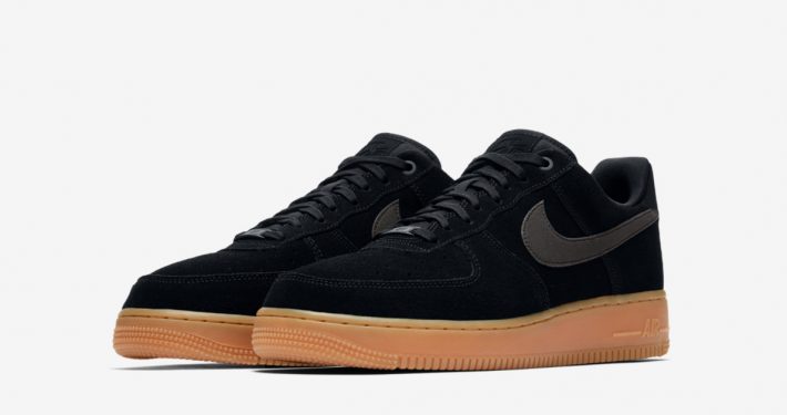 Nike Air Force 1 Low Suede Black Gum AA1117-001