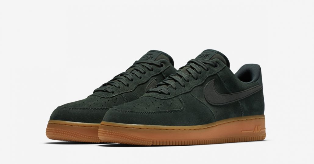 Nike Air Force 1 Low Suede Outdoor Green Gum AA1117-300