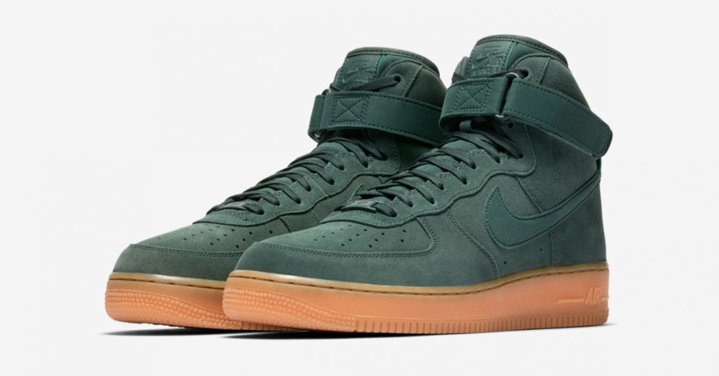 Nike Air Force 1 Mid Suede Vintage Green Gum AA1118-300