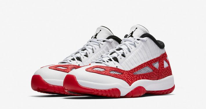 Air Jordan 11 Retro Low White Gym Red