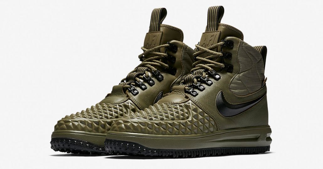 Nike Lunar Force 1 Duckboot Medium Olive Wolf Grey