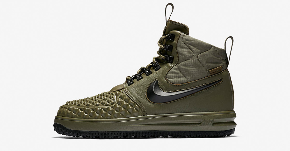 Nike Lunar Force 1 Duckboot Medium Olive Wolf Grey